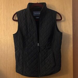 Van Heusen Women's Black Quilted Vest Sz S/P